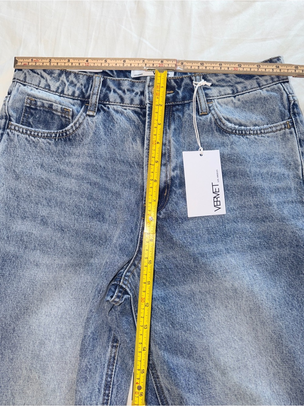 Vervet Distressed Mom Rigid High Rise Jeans - Picture 14 of 15